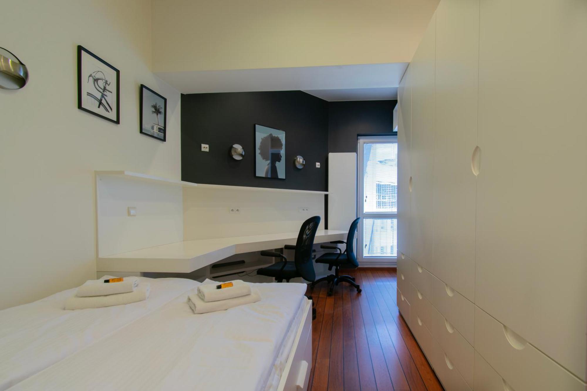 Spacious 3Br Apartment With Ac In Living Room, 2 Balconies Cracovia Esterno foto