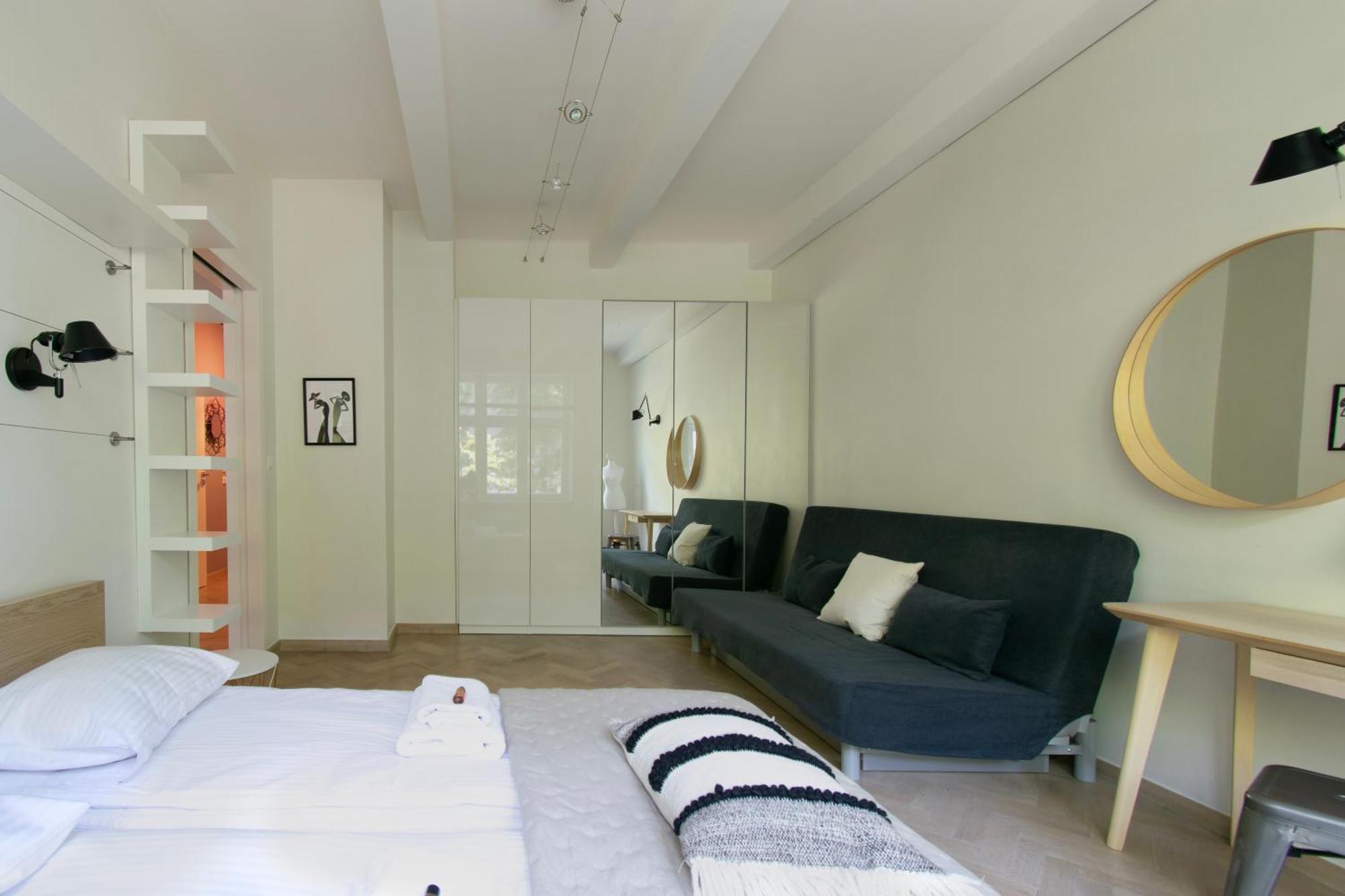 Spacious 3Br Apartment With Ac In Living Room, 2 Balconies Cracovia Esterno foto