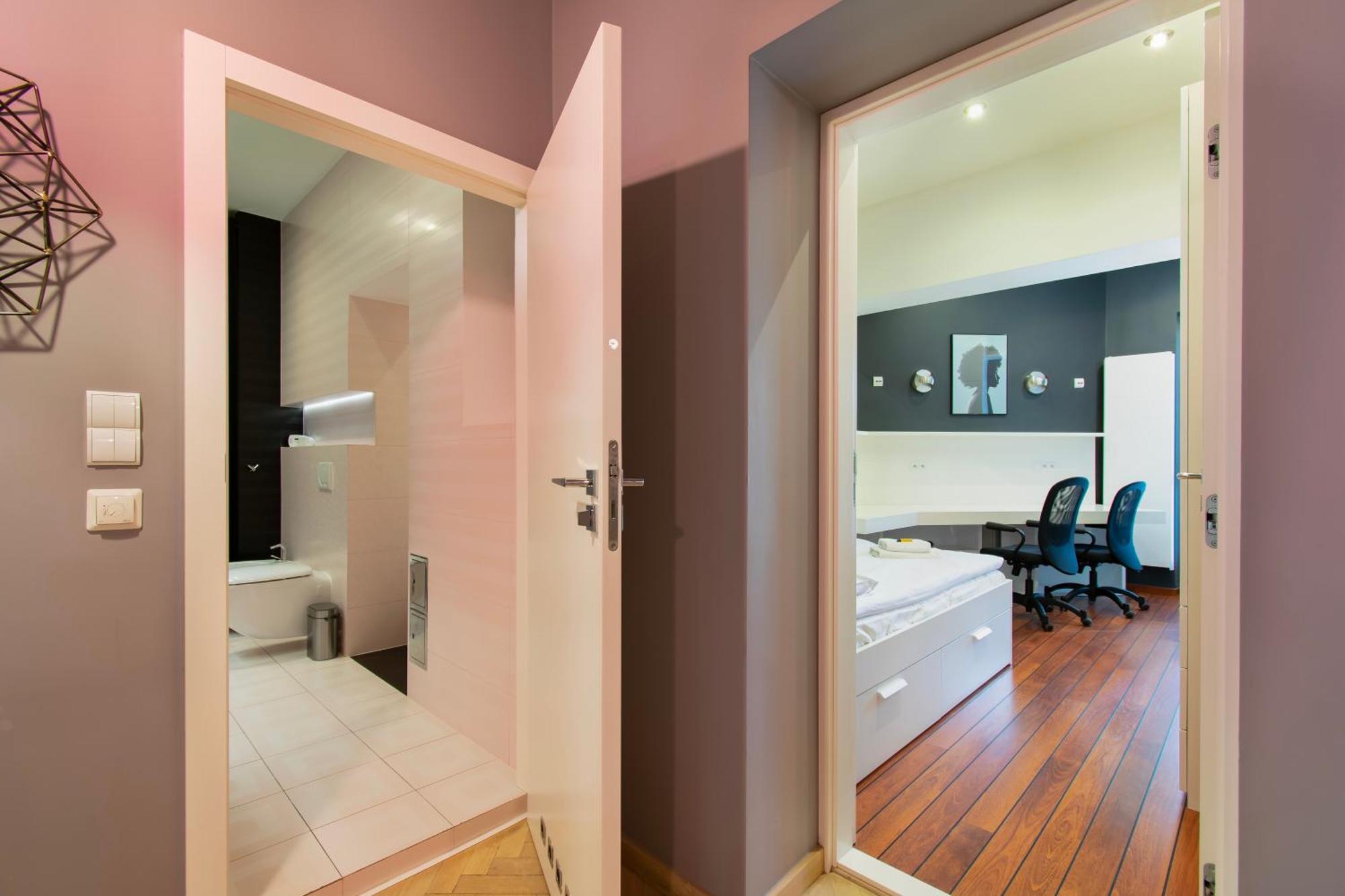 Spacious 3Br Apartment With Ac In Living Room, 2 Balconies Cracovia Esterno foto