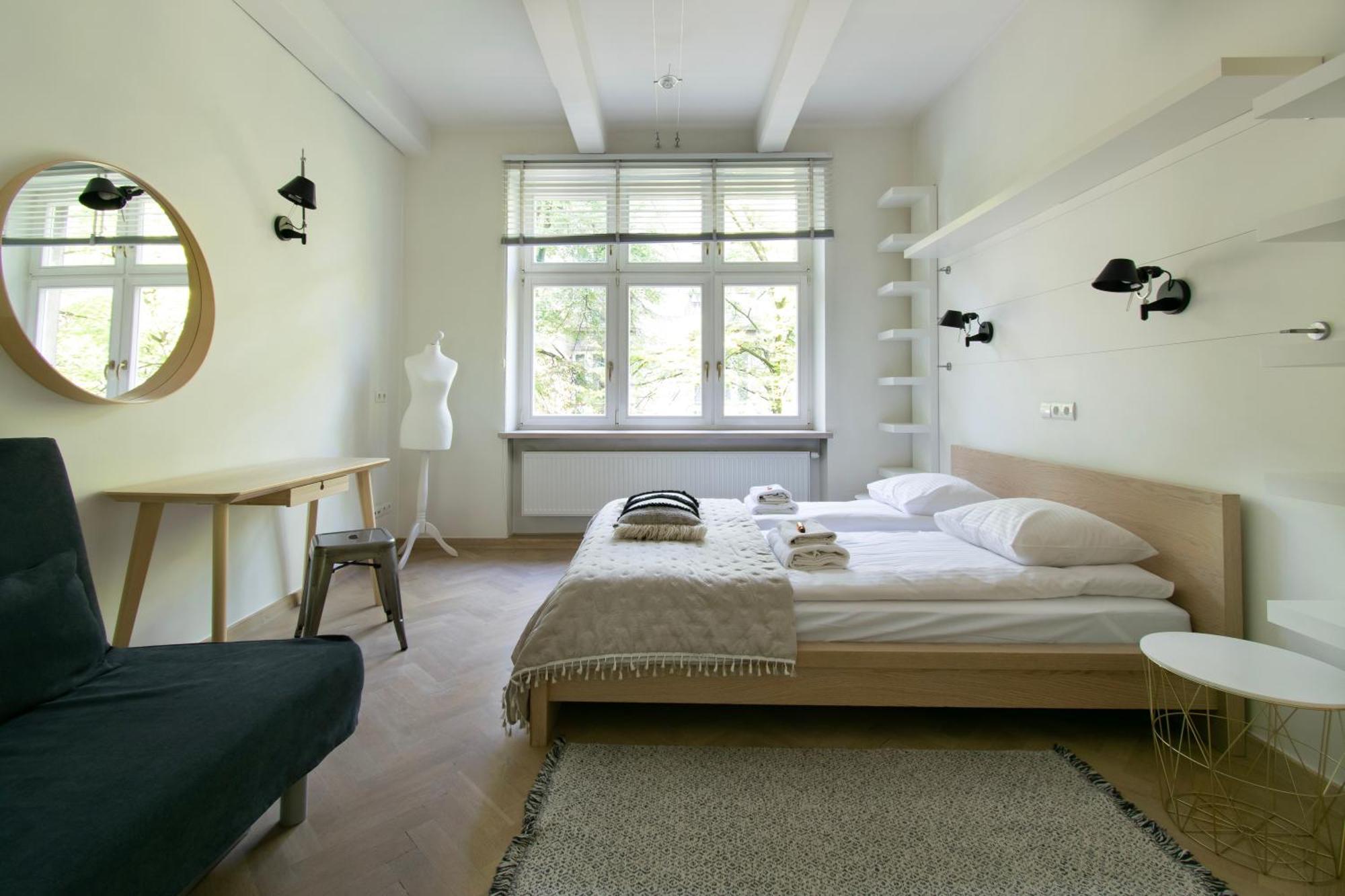 Spacious 3Br Apartment With Ac In Living Room, 2 Balconies Cracovia Esterno foto
