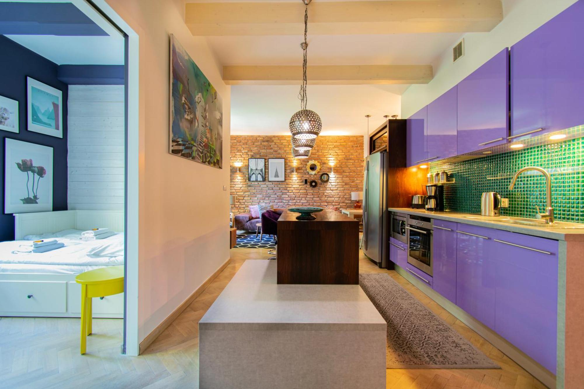Spacious 3Br Apartment With Ac In Living Room, 2 Balconies Cracovia Esterno foto