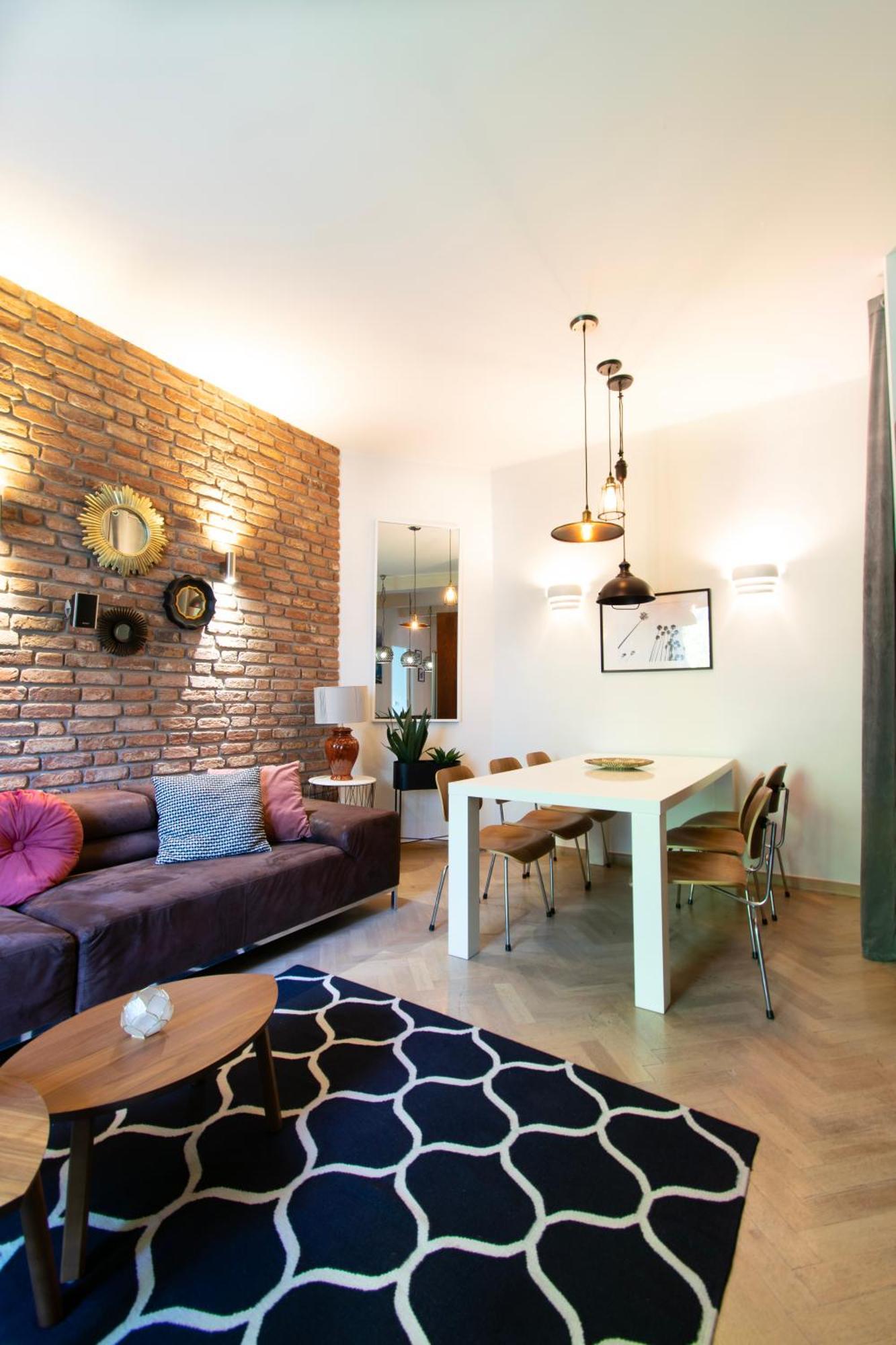 Spacious 3Br Apartment With Ac In Living Room, 2 Balconies Cracovia Esterno foto